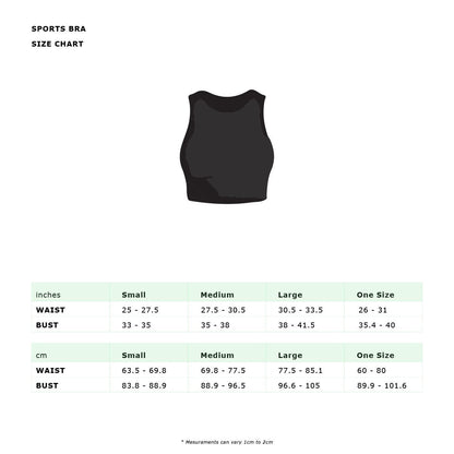VIOLET CROPPED SPORTS BRA