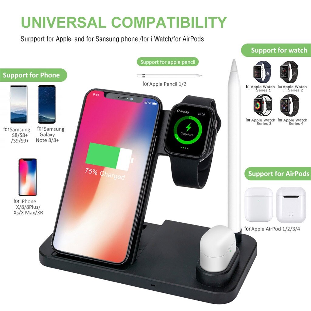 for wearable devices 10W 4 in 1 Fast Charging
