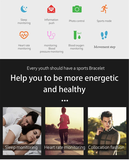 wearable devices 1.3 inch Screen Heart Rate Blood